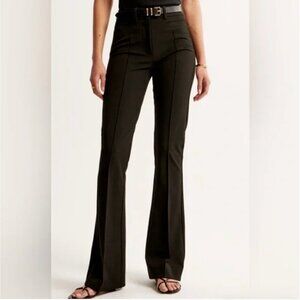 Abercrombie & Fitch High Rise Flare Pants | Black, 25